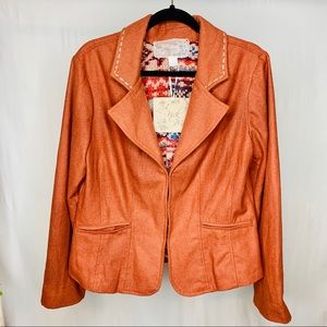 New Nick & Mo Rust Blazer Jacket size Large
